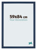 Mura MDF Fotokader 59x84cm Donkerblauw Geveegd Voorzijde Maat | Yourdecoration.be