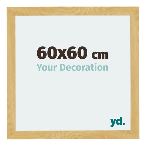 Mura MDF Fotokader 60x60cm Grenen Decor Voorzijde Maat | Yourdecoration.be