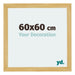 Mura MDF Fotokader 60x60cm Grenen Decor Voorzijde Maat | Yourdecoration.be