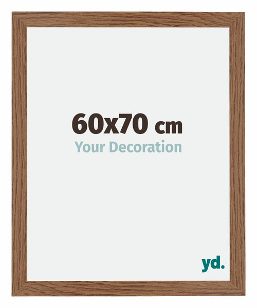 Mura MDF Fotokader 60x70cm Eiken Rustiek Voorzijde Maat | Yourdecoration.be