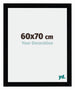 Mura MDF Fotokader 60x70cm Zwart Hoogglans Voorzijde Maat | Yourdecoration.be