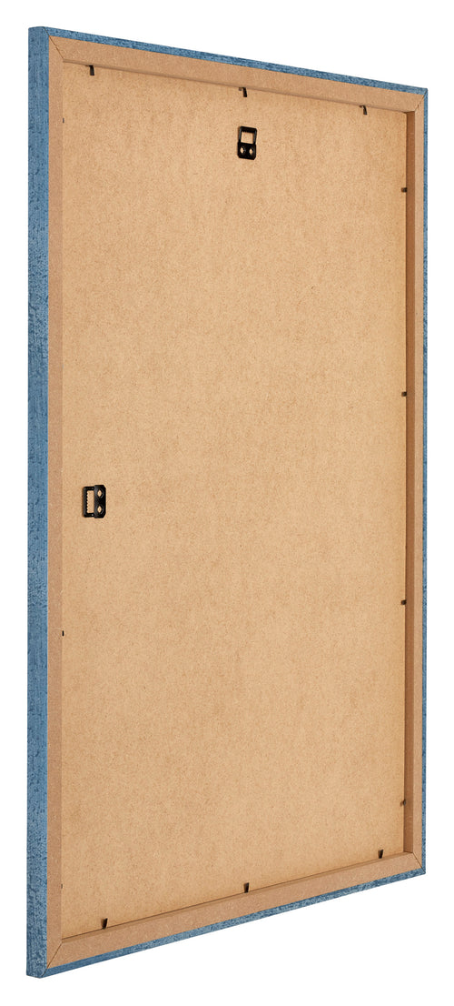Mura MDF Fotokader 60x84cm Helder Blauw Geveegd Achterzijde Schuin | Yourdecoration.be