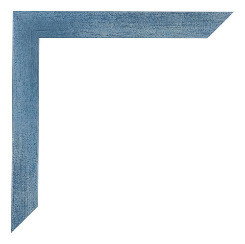 Mura MDF Fotokader 60x84cm Helder Blauw Geveegd Detail Hoek | Yourdecoration.be