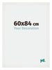Mura MDF Fotokader 60x84cm Wit Geveegd Voorzijde Maat | Yourdecoration.be