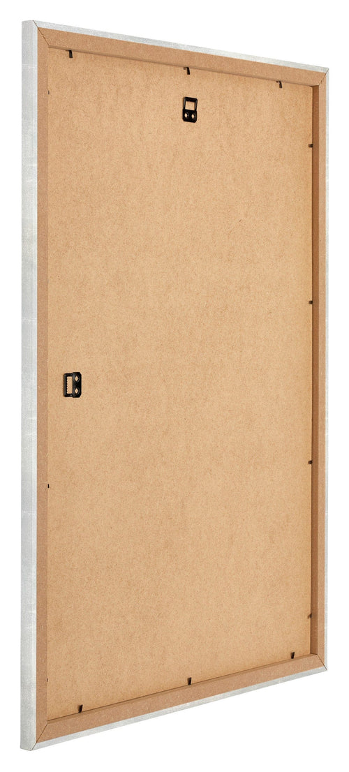 Mura MDF Fotokader 60x84cm Zilver Glanzend Vintage Achterzijde Schuin | Yourdecoration.be
