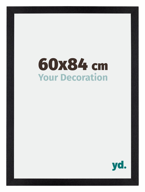 Mura MDF Fotokader 60x84cm Zwart Mat Voorzijde Maat | Yourdecoration.be