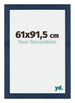 Mura MDF Fotokader 61x91 5cm Donkerblauw Geveegd Voorzijde Maat | Yourdecoration.be