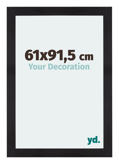 Mura MDF Fotokader 61x91 5cm Zwart Houtnerf Voorzijde Maat | Yourdecoration.be