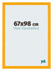 Mura MDF Fotokader 67x98cm Geel Voorzijde Maat | Yourdecoration.be