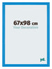 Mura MDF Fotokader 67x98cm Helder Blauw Voorzijde Maat | Yourdecoration.be