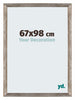 Mura MDF Fotokader 67x98cm Metaal Vintage Voorzijde Maat | Yourdecoration.be