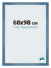 Mura MDF Fotokader 68x98cm Helder Blauw Geveegd Voorzijde Maat | Yourdecoration.be