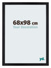 Mura MDF Fotokader 68x98cm Zwart Mat Voorzijde Maat | Yourdecoration.be