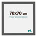 Mura MDF Fotokader 70x70cm Antraciet Maat | Yourdecoration.be