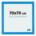 Mura MDF Fotokader 70x70cm Helder Blauw Voorzijde Maat | Yourdecoration.be