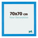 Mura MDF Fotokader 70x70cm Helder Blauw Voorzijde Maat | Yourdecoration.be