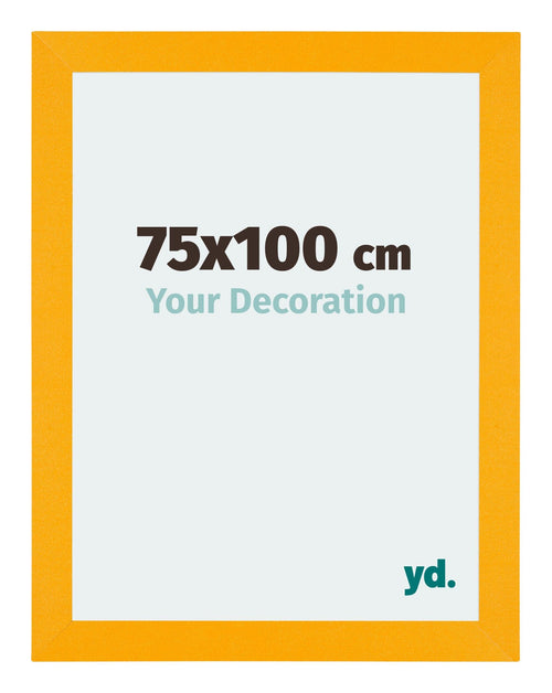 Mura MDF Fotokader 75x100cm Geel Voorzijde Maat | Yourdecoration.be