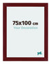 Mura MDF Fotokader 75x100cm Wijnrood Geveegd Voorzijde Maat | Yourdecoration.be