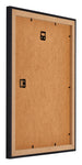 Mura MDF Fotokader 75x100cm Zwart Houtnerf Achterzijde Schuin | Yourdecoration.be