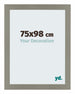 Mura MDF Fotokader 75x98cm Antraciet Voorzijde Maat | Yourdecoration.be
