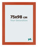 Mura MDF Fotokader 75x98cm Oranje Voorzijde Maat | Yourdecoration.be