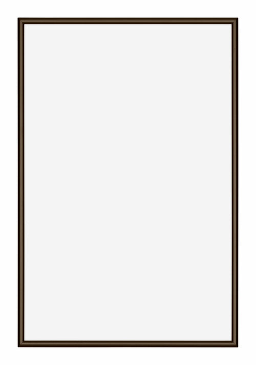 New York Aluminium Fotokader 20x30cm Walnoot Structuur Voorzijde | Yourdecoration.be