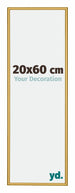 New York Aluminium Fotokader 20x60cm Goud Glanzend Voorzijde Maat | Yourdecoration.be