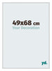 New York Aluminium Fotokader 49x68cm Zilver Mat Voorzijde Maat | Yourdecoration.be
