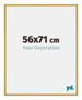 New York Aluminium Fotokader 56x71cm Goud Glanzend Voorzijde Maat | Yourdecoration.be