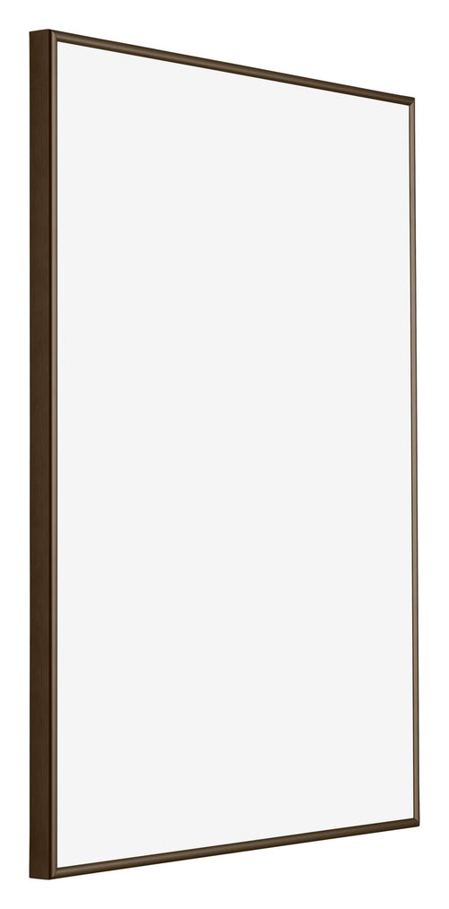 New York Aluminium Fotokader 59 4x84cm A1 Walnoot Structuur Voorzijde Schuin | Yourdecoration.be