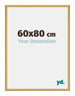 New York Aluminium Fotokader 60x80cm Goud Glanzend Voorzijde Maat | Yourdecoration.be
