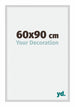New York Aluminium Fotokader 60x90cm Zilver Mat Voorzijde Maat | Yourdecoration.be