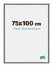New York Aluminium Fotokader 75x100cm Mercury Structuur Voorzijde Maat | Yourdecoration.be