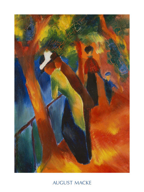 PGM AM 304 August Macke Strada soleggiata Kunstdruk 60x80cm | Yourdecoration.be