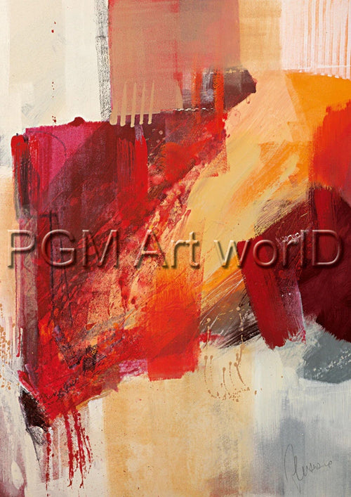 PGM FCU 702M Francesco Cusumano Astratto colorato II Kunstdruk 21x30cm | Yourdecoration.be
