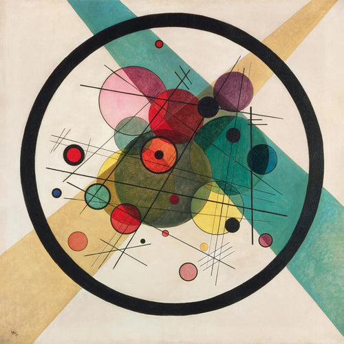 PGM WK 50 Wassily Kandinsky Kreis im Kreis Kunstdruk 70x70cm | Yourdecoration.be