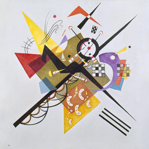 PGM WK 65 Wassily Kandinsky Auf Weiss 2 Kunstdruk 70x70cm | Yourdecoration.be