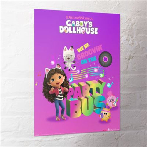 Poster Gabbys Doll House Party Bus 40x50cm MPP2501422 Sfeer | Yourdecoration.be