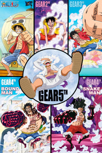 Poster One Piece Gears History 61x91 5cm Abystyle GBYDCO504 | Yourdecoration.be