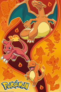 Poster Pokemon Fire Type 61x91 5cm Abystyle GBYDCO557 | Yourdecoration.be