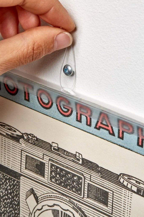 Posterhangers Transparant 90cm met ophangoog | Yourdecoration.be