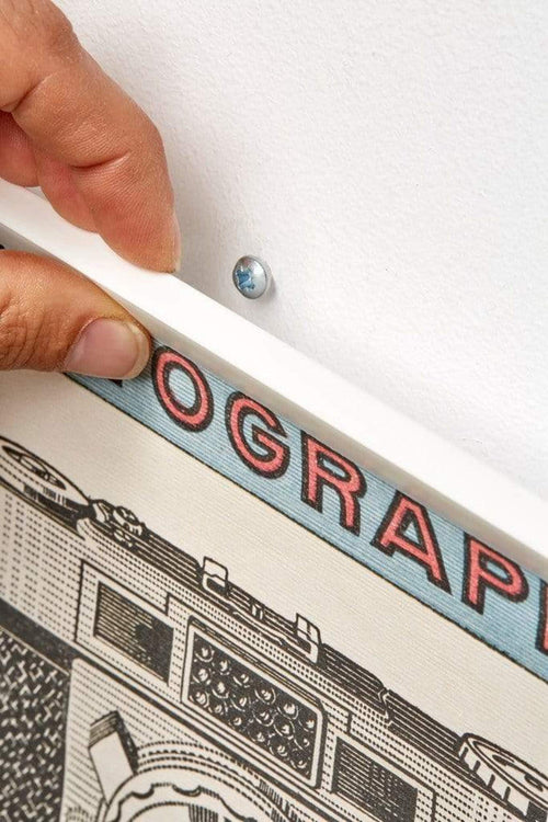 Posterhangers Wit 61cm met ophanggat | Yourdecoration.be