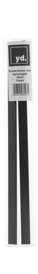 Posterhangers Zwart 30cm met ophanggat | Yourdecoration.be