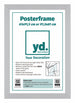 Posterkader 61x91,5cm Zilver MDF Voorzijde Inlegvel | Yourdecoration.be