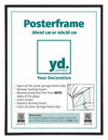 Posterkader Kunststof 30x40cm Zwart Mat Voorzijde Maat | Yourdecoration.be