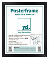 Posterkader MDF 40x50cm Zwart Mat Voorzijde Maat | Yourdecoration.be