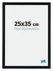 Tucson Aluminium Fotokader 25x35cm Zwart Geborsteld Voorzijde Maat | Yourdecoration.be