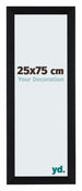 Tucson Aluminium Fotokader 25x75cm Zwart Geborsteld Voorzijde Maat | Yourdecoration.be