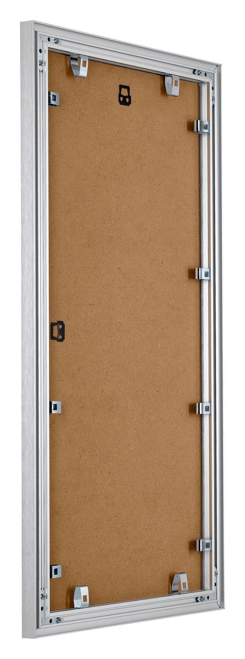 Tucson Aluminium Fotokader 30x60cm Zilver Geborsteld Achterzijde Schuin | Yourdecoration.be
