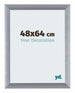 Tucson Aluminium Fotokader 48x64cm Zilver Geborsteld Voorzijde Maat | Yourdecoration.be